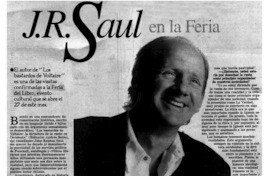 J. R. Saul en la feria
