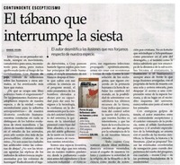 El tábano que interrumpe la siesta