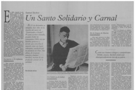 Un santo solidario y carnal