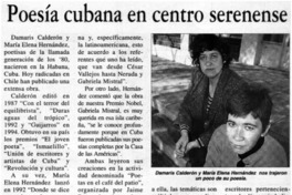 Poesía cubana en centro serenense.
