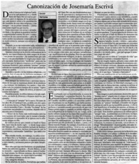 Canonización de Josemaría Escrivá