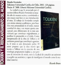 Tolkien y el reencantamiento del mundo