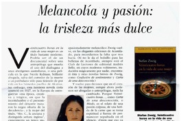 Melancolía y pasión, la tristeza más dulce