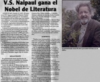 V. S. Naipaul gana el nobel de literatura