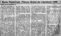 Boris Pasternak, Premio Nobel de literatura 1958