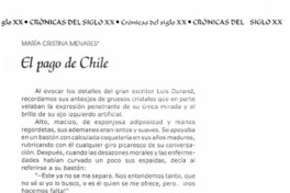 El pago de Chile