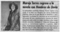 Maruja Torres regresa a la novela con Hombres de Lluvia.