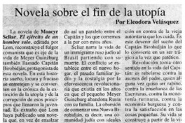 Novela sobre el fin de la utopía