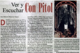 Ver y escuchar. Con Pitol