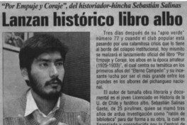 Lanzan histórico libro albo.