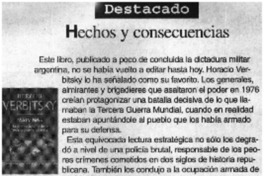 Hechos y consecuencias.