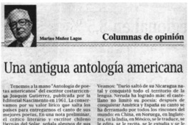 Una antigua antología americana