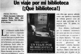 Un viaje por mi biblioteca (¡Qué biblioteca!)