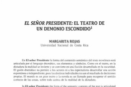 El Señor presidente: El teatro de un demonio escondido