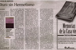 Cultura sin hermetismo