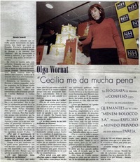 "Cecilia me da mucha pena"