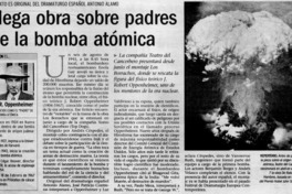 Llega obra sobre padres de la bomba atómica.