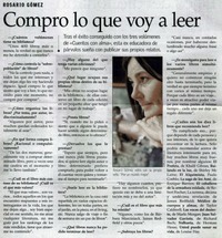 Compro lo que voy a leer.