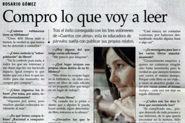 Compro lo que voy a leer.