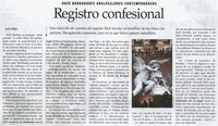 Doce Narradores anglosajones contemporáneos "Registro Confesional"