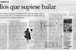 Un Dios que supiese bailar