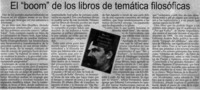 El "boom" de los libros de temática filosóficas