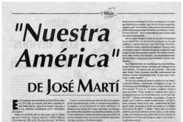 Nuestra América" de José Martí