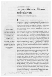 Jacques Maritain, filósofo antirrelativista