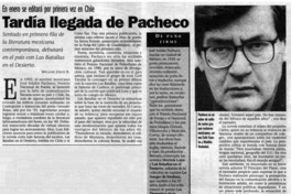 Tardía llegada de Pacheco