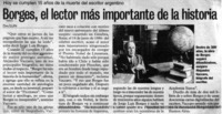 Borges, el lector más importante de la historia Hoy se cumplen 15 años de la muerte del escritor argentino