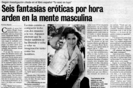 Seis fantasías eróticas por hora arden en la mente masculina
