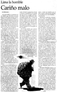 Lima la horrible Cariño malo