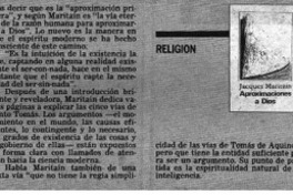 Aproximaciones a Dios