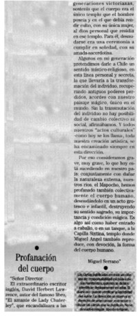 Profanación del cuerpo