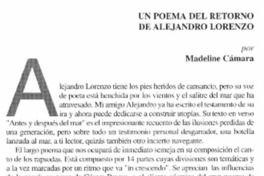 Un poema del retorno