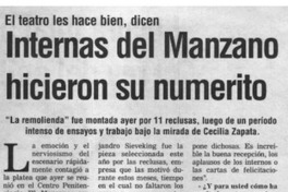 Internas del Manzano hicieron su numerito.