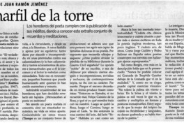 El marfil de la torre Intimidad de Juan Ramón Jiménez