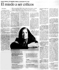 El Miedo a ser críticos