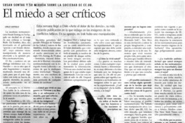 El Miedo a ser críticos