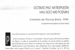 Mi respuesta han sido mis poemas