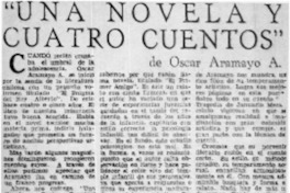 Una novela y cuatro cuentos"