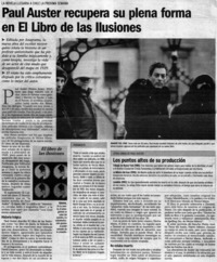 Paul Auster recupera su plena forma en El Libro de las ilusiones.