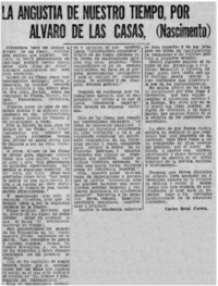 La angustia de nuestro tiempo, por Alvaro de las Casas