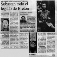 Subastan todo el legado de Breton.
