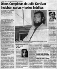 Obras Completas de Julio Cortázar incluirán cartas y textos inéditos.