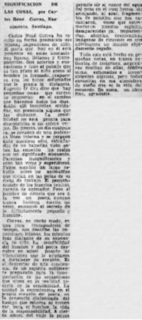 Significación de las cosas.