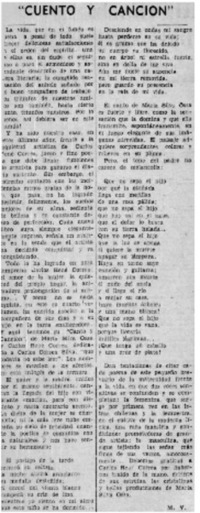 Cuento y canción"