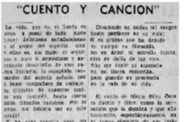 Cuento y canción"