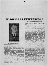 El sol de la universidad