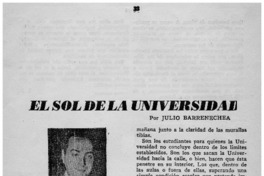 El sol de la universidad